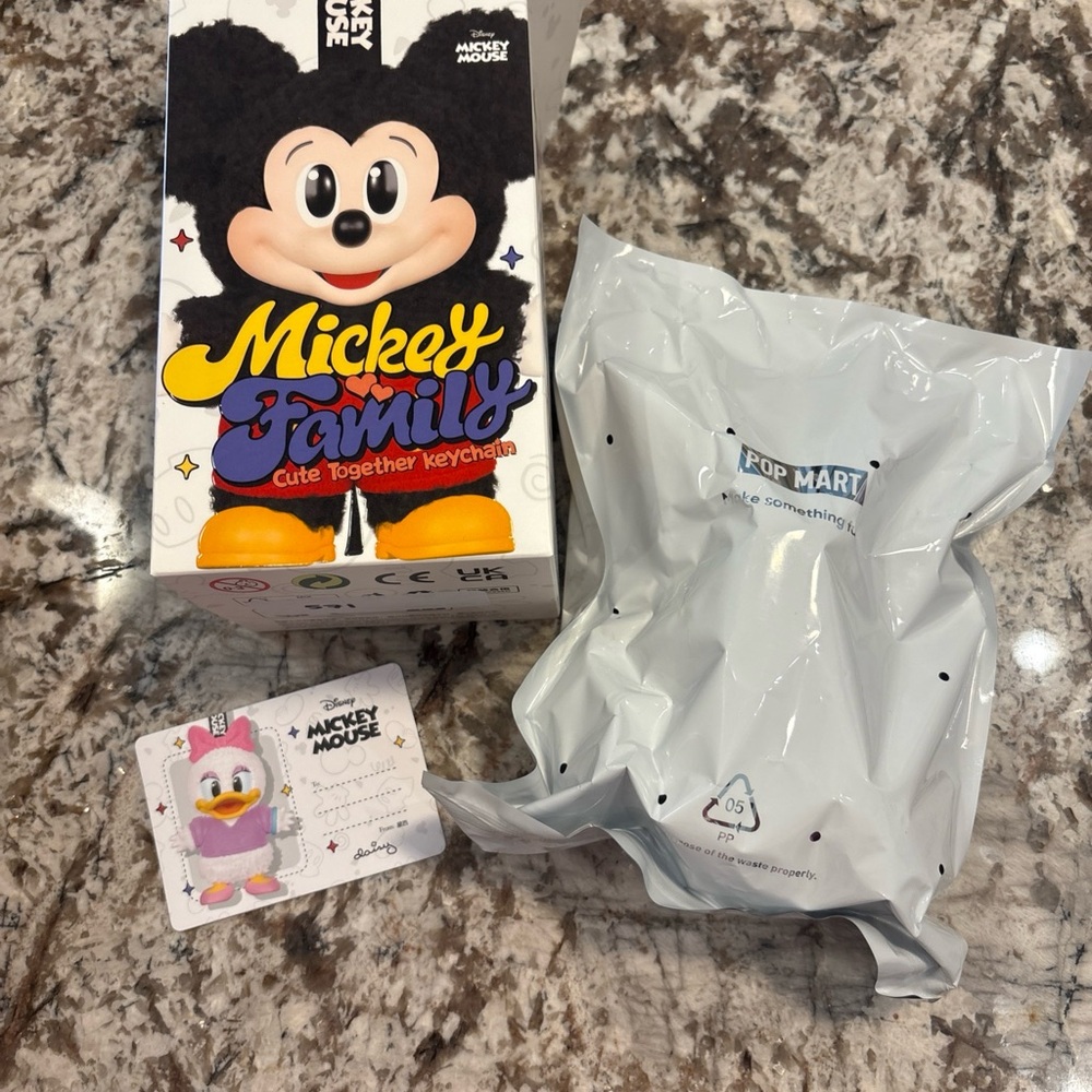 POPMART Mickey Family Cute Together Keychain Daisy